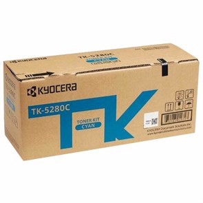 Тонер-картридж KYOCERA (TK-5280C) M6235cidn/M6635cidn/P6235cdn, голубой, ресурс 11000 страниц, оригинальный, 1T02TWCNL0 363659
