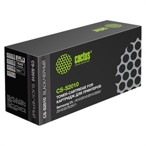 Картридж лазерный CACTUS (CS-S2010) для SAMSUNG ML-1610/2010/2015/2020/2510/2570, ресурс 3000 стр. 362615
