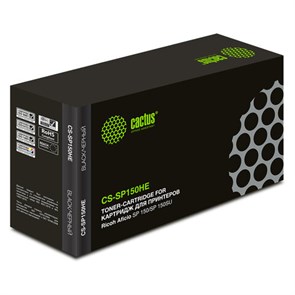 Картридж лазерный CACTUS (CS-SP150HE) для RICOH SP150/SP150w/SP150SU/SP150SUw, ресурс 1500 стр. 362962
