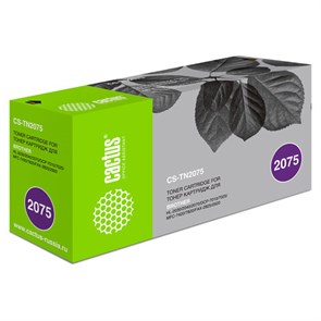 Картридж лазерный CACTUS (CS-TN2075) для BROTHER HL-2030R/MFC-7420/FAX-2825, ресурс 2500 страниц 362686