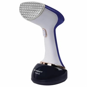 {{photo.Alt || photo.Description || 'Отпариватель ручной SCARLETT SC-GS135S23, 1600 Вт, 25 г/мин, резервуар 0,36 л, 1 режим, белый/синий'}}