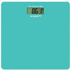 {{photo.Alt || photo.Description || 'Весы напольные SCARLETT SC-BS33E035, электронные, вес до 180 кг, квадратные, стекло, бирюзовые'}}