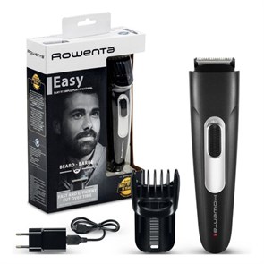 {{photo.Alt || photo.Description || 'Триммер для бороды ROWENTA TN2801F4, 11 установок длины, 0.5-10 мм, 1 насадка, беспроводной, черный, 1830008212'}}