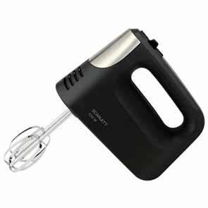 {{photo.Alt || photo.Description || 'Миксер SCARLETT SC-HM40S23, 550 Вт, 5 скоростей, 2 венчика, 2 крюка для теста, черный'}}