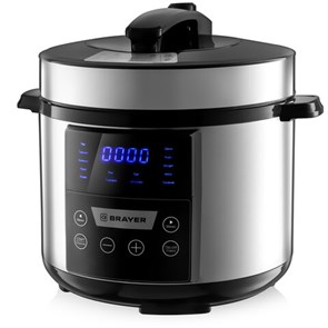 {{photo.Alt || photo.Description || 'Мультиварка-скороварка BRAYER BR2400, 900 Вт, 5 л, 12 программ, серебро'}}