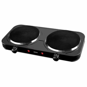 {{photo.Alt || photo.Description || 'Настольная электрическая плита CENTEK CT-1507, 2000Вт, 2 конфорки, 5 режимов нагрева, черная, CT-1507 Black'}}