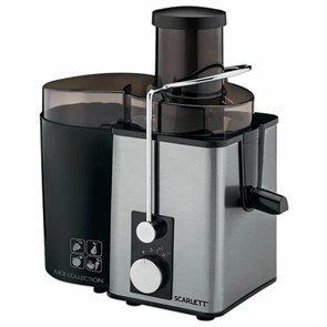 {{photo.Alt || photo.Description || 'Соковыжималка SCARLETT SC-JE50S53, 1000 Вт, стакан 0,6 л, емкость жмыха 1 л, пластик, сталь/черный'}}