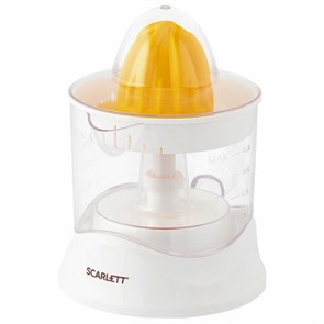 {{photo.Alt || photo.Description || 'Соковыжималка для цитрусовых SCARLETT SC-JE50C02, 25 Вт, стакан 0,7 л, пластик, белый'}}