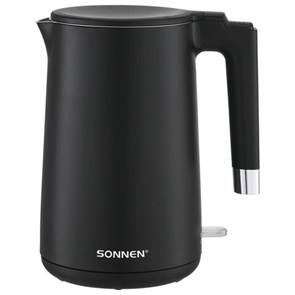 {{photo.Alt || photo.Description || 'Чайник электрический с двойными стенками SONNEN KT-8719B, 1,5 л, 2200 Вт, черный, 454692'}}