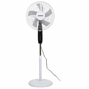 {{photo.Alt || photo.Description || 'Вентилятор напольный, 3 режима, пульт ДУ, SONNEN TF-45W-40-520, d=40 см, 45 Вт, белый, 454788, FS-40-520'}}