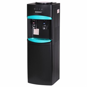 {{photo.Alt || photo.Description || 'Кулер для воды SONNEN FSC-02W TURBO напольный, ТУРБОНАГРЕВ/ОХЛАЖДЕНИЕ КОМПРЕССОРНОЕ, шкаф, 2 крана, черный, 456171'}}