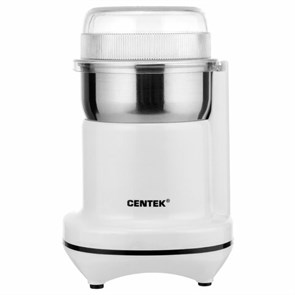 {{photo.Alt || photo.Description || 'Кофемолка CENTEK CT-1365, мощность 250 Вт, вместимость 70 г, пластик, белая, CT-1365 White'}}