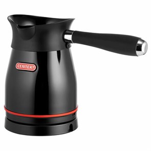 {{photo.Alt || photo.Description || 'Турка электрическая CENTEK CT-1098, 0,5 л, 480 Вт, механическое управление, стальная, черная, CT-1098 SS'}}