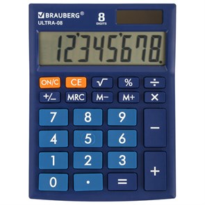 {{photo.Alt || photo.Description || 'Калькулятор настольный BRAUBERG ULTRA-08-BU, КОМПАКТНЫЙ (154x115 мм), 8 разрядов, двойное питание, СИНИЙ, 250508'}}