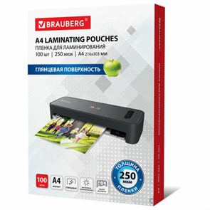 {{photo.Alt || photo.Description || 'Пленки-заготовки для ламинирования А4, КОМПЛЕКТ 100 шт., 250 мкм, BRAUBERG, 530897'}}