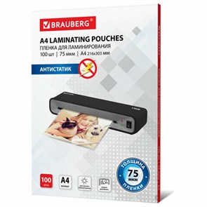 {{photo.Alt || photo.Description || 'Пленки-заготовки для ламинирования АНТИСТАТИК, А4, КОМПЛЕКТ 100 шт., 75 мкм, BRAUBERG, 531792'}}