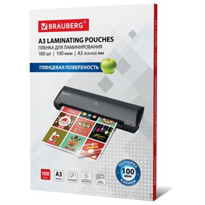 {{photo.Alt || photo.Description || 'Пленки-заготовки для ламинирования БОЛЬШОГО ФОРМАТА, А3, КОМПЛЕКТ 100 шт., 100 мкм, BRAUBERG, 530895'}}