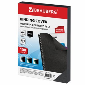 {{photo.Alt || photo.Description || 'Обложки картонные для переплета, А4, КОМПЛЕКТ 100 шт., тиснение под кожу, 230 г/м2, черные, BRAUBERG, 530837'}}