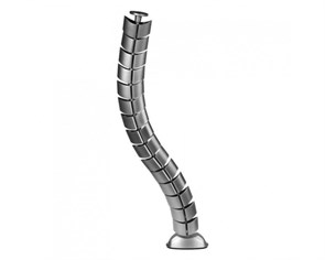 Кабель-канал овальный вертикальный серый 207449