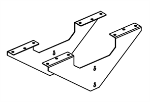 Кронштейн-усилитель рабочей станции (к-т 2 шт.) 206335