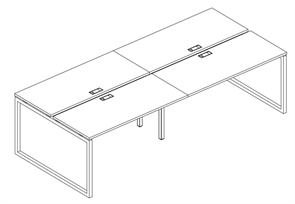 Станция 4х120 рабочая на металлокаркасе QUATTRO 204625