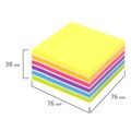 Блок самоклеящийся (стикеры) BRAUBERG НЕОНОВЫЙ 76х76 мм, 400 листов, 7 цветов, 111350 111350