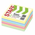 Блок самоклеящийся (стикеры) STAFF, ПАСТЕЛЬНЫЙ, 51х51 мм, 250 листов, 8 цветов, 129348 129348
