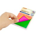 Блок самоклеящийся пластиковый (стикеры) 4 цвета BRAUBERG MULTI COLOUR 76х76 мм, 100 листов, 115208 115208