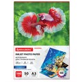 Фотобумага глянцевая БОЛЬШОГО ФОРМАТА, А3, 160 г/м2, односторонняя, 50 листов, BRAUBERG ORGINAL, 363994 363994