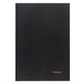 Книга учета 96 л., клетка, твердая, бумвинил, блок офсет, А4 (200х290 мм), BRAUBERG, черная, 130223 130223