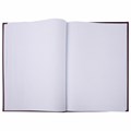 Книга учета 96 л., клетка, твердая, бумвинил, офсет, наклейка, А4 (200х290 мм), BRAUBERG, бордовая, 130279 130279