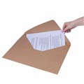Конверты (290х390 мм) КРАФТ, без клея, 90 г/м2, КОМПЛЕКТ 500 шт., треугольный клапан 112366