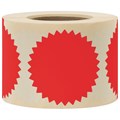 Этикетка самоклеящаяся для опечатывания документов ЗВЕЗДОЧКА красная, 52 мм, 500 шт, BRAUBERG 111742 111742