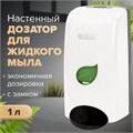 Дозатор для жидкого мыла LAIMA PROFESSIONAL ECO, НАЛИВНОЙ, 1 л, белый, ABS-пластик, 606551 606551