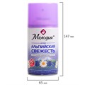 Сменный баллон 250 мл МЕЛОДИЯ "Альпийская свежесть", для автоматических освежителей, универсальный, 605228 605228