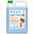 Кондиционер ополаскиватель гипоаллергенный 5 л, SEPTIVIT "Утренняя свежесть", биоразлагаемый 609961