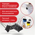 Зажимы для бумаг большие BRAUBERG, КОМПЛЕКТ 12 шт., 51 мм, на 230 листов, черные, картонная коробка, 220561 220561