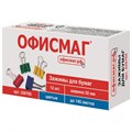 Зажимы для бумаг ОФИСМАГ, КОМПЛЕКТ 12 шт., 32 мм, на 140 листов, цветные, картонная коробка, 226765 226765