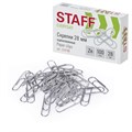 Скрепки STAFF "EVERYDAY", 28 мм, оцинкованные, 100 шт., в картонной коробке, Россия, 224799 224799