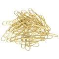 Скрепки большие 50 мм, BRAUBERG, золотистые, 50 шт., в картонной коробке, 270447 270447