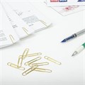 Скрепки большие 50 мм, BRAUBERG, золотистые, 50 шт., в картонной коробке, 270447 270447