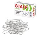 Скрепки большие 50 мм, STAFF "EVERYDAY", никелированные, 50 шт., в картонной коробке, 226759 226759