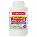 Клей ПВА BRAUBERG, 1 кг, суперпрочный (керамика, ткань, кожа, дерево, бумага, картон), 600984 600984
