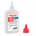 Клей ПВА ОФИСМАГ (бумага, картон, дерево), 85 г, РОССИЯ, 224604 224604