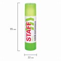 Клей-карандаш УСИЛЕННЫЙ STAFF Profit, 15 г, PVP-основа, 228661 228661