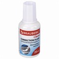 Корректирующая жидкость BRAUBERG "Classic", быстросохнущая, 20 мл, с кисточкой, 220255 220255