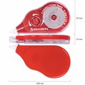 Корректирующая лента BRAUBERG MAXI PLUS, 5 мм х 25 м, механизм перемотки, корпус красный, блистер, 272501 272501