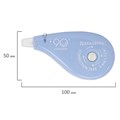 Корректирующая лента BRAUBERG PASTEL 5 мм х 12 м, вращающийся наконечник 90°, ВЫГОДНАЯ УПАКОВКА 3 штуки в блистере,механизм перемотки,272489 272489