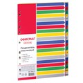 Разделитель пластиковый ОФИСМАГ, А4, 20 листов, алфавитный А-Я, оглавление, цветной, РОССИЯ, 225619 225619