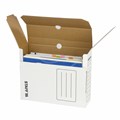 Короб архивный с клапаном А4 (260х325 мм), 100 мм, до 900 листов, микрогофрокартон, БЕЛЫЙ, STAFF, 128863 128863